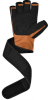 GYM GLOVE MICRO TAN/BLACK PLUS-S