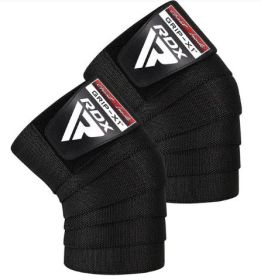 GYM KNEE WRAPS K1 FULL BLACK