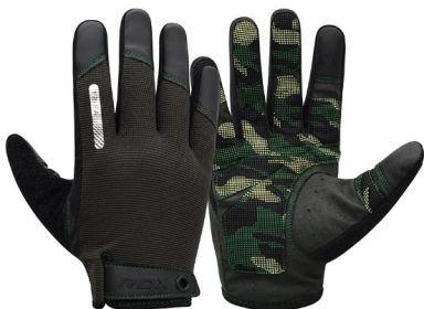 GYM TRAINING GLOVES T2 FULL ARMY GREEN-L