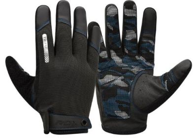 GYM TRAINING GLOVES T2 FULL BLUE-S