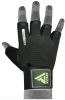 GYM TRAINING GLOVES T2 HALF ARMY GREEN-M