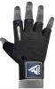 GYM TRAINING GLOVES T2 HALF BLUE-M