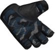 GYM TRAINING GLOVES T2 HALF BLUE-S