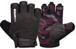 GYM TRAINING GLOVES T2 HALF PINK-M