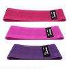 POLY COTTON FABRIC RESISTANCE BAND MULTI PURPLE SET (20828)