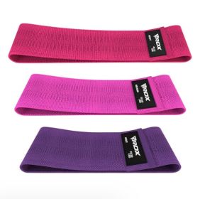 POLY COTTON FABRIC RESISTANCE BAND MULTI PURPLE SET (20828)