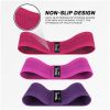 POLY COTTON FABRIC RESISTANCE BAND MULTI PURPLE SET (20828)