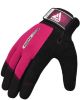 GYM WEIGHT LIFTING GLOVES W1 FULL PINK-L