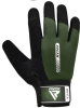 GYM WEIGHT LIFTING GLOVES W1 FULL ARMY GREEN PLUS-S