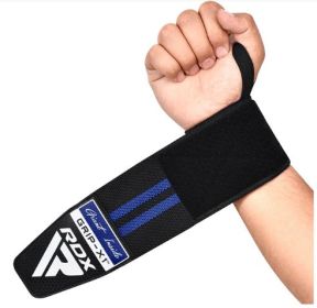 GYM WRIST WRAP R11 BLACK/ BLUE