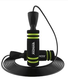 SKIPPING ROPE WITH WEIGHT X2 GREEN-10.3FT (15749)