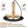 SKIPPING ROPE WOODEDN BROWN-10.3FT (15800)