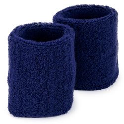 Wrist Sweatbands 2-pack, Blue