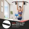 Wall Mounted Multi-Grip Pull Up Bar with Foam Handgrips