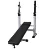 Workout Bench with Weight Rack, Barbell and Dumbbell Set198.4 lb