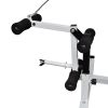 Weight Bench with Weight Rack, Barbell and Dumbbell Set 264.6 lb