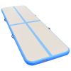 Inflatable Gymnastics Mat with Pump 275.6"x39.4"x3.9" PVC Blue