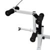 Weight Bench with Weight Rack, Barbell and Dumbbell Set 198.4 lb