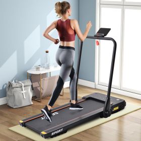 2.5HP Horizontally Foldable Electric Treadmill Motorized Running Machine ; Black (Expected Arrival Time:4.30)