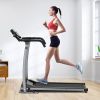 Compact Electric Folding Running and Fitness Treadmill with LED Display