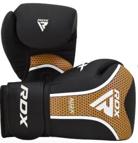 BOXING GLOVE AURA PLUS T-17 BLUE/BLACK-10OZ (Color: Golden, size: 10oz)