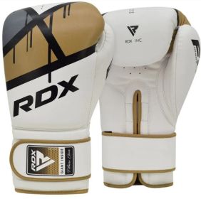 BOXING GLOVE BGR-F7 GOLDEN-8oz (Color: Golden, size: 08oz)