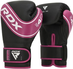 BOXING GLOVE KIDS WHITE/BLACK 6oz (Color: Pink, size: 06oz)