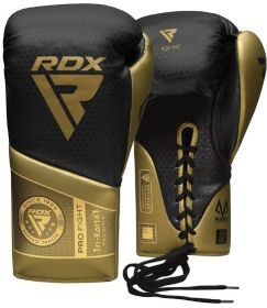 BOXING GLOVES MARK PRO FIGHT TRI KORTA 1 GOLDEN-10OZ (Color: Golden, size: 10oz)