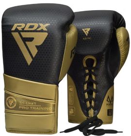 BOXING GLOVES MARK PRO TRAINING TRI LIRA 1 SILVER-16OZ (Color: Golden, size: 16oz)