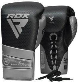 BOXING GLOVES MARK PRO TRAINING TRI LIRA 1 SILVER-16OZ (Color: Silver, size: 16oz)