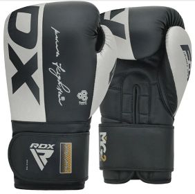 BOXING GLOVES REX F4 BLUE/BLACK-12oz (Color: GRAY, size: 12oz)