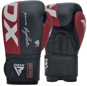 BOXING GLOVES REX F4 PINK/BLACK-8oz (Color: Maroon, size: 08oz)