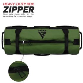 FITNESS SAND BAG BLACK (25 TO 75 LB) (Color: ArmyGreen)