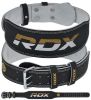 BELT 4" LEATHER BLACK GOLD-XL