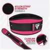 WEIGHT LIFTING BELT EVA CURVE RX3 SHARP PINK-M