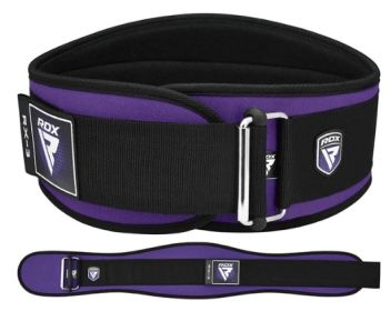 WEIGHT LIFTING BELT EVA CURVE RX3 SHARP PINK-M (Color: Purple, size: M)