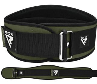 WEIGHT LIFTING BELT EVA CURVE RX3 ARMY GREEN-L (Color: ArmyGreen, size: L)