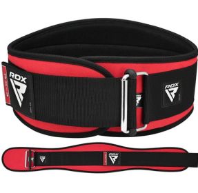 WEIGHT LIFTING BELT EVA CURVE RX3 ARMY GREEN-L (Color: Red, size: L)