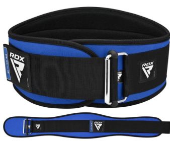 WEIGHT LIFTING BELT EVA CURVE RX3 ARMY GREEN-L (Color: Blue, size: L)