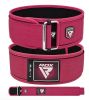 WEIGHT LIFTING STRAP BELT RX1 PINK-XS