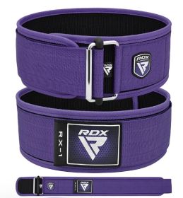 WEIGHT LIFTING STRAP BELT RX1 PINK-XS (Color: Purple, size: XS)