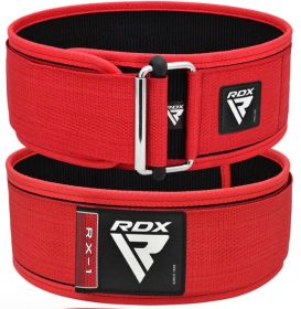 WEIGHT LIFTING STRAP BELT RX1 BLUE-XL (Color: Red)