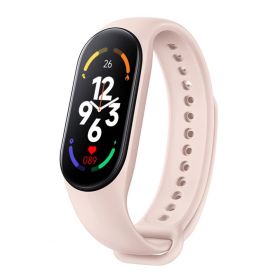 M7 Smart Watch Bluetooth Step Counting Sports Smart Bracelet Fitness Tracker Heart Rate Blood Pressure Sleep Monitor Smartwatch (Ships From: United States, Color: Pink)