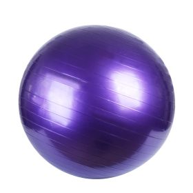 PVC Fitness Balls Yoga Ball; Thick Explosion-proof Exercise Balance Ball For Home Gym Pilates 17.72inch/21.65inch/25.59inch/29.53inch/33.46inch (Color: Purple, size: 55cm/21.7in)