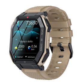 Outdoor Smartwatch Bluetooth Calling Heart Rate (Color: Khaki)