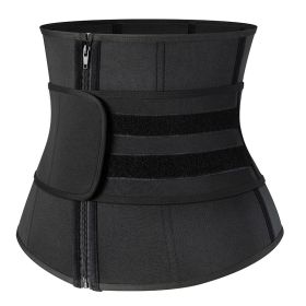 Body Shaper Corset Sweat Waist Support Belt Back Waist Trainer Trimmer Belt Gym Fitness Protector (Color: 1 Pcs, size: M)