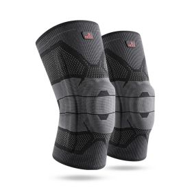 Knee Sleeve Fit Support with Side Stabilizers,for Men Women Sports,Joint Pain and Arthritis Relief, Improved Circulation Compression - Single (Color: Grey, size: medium)