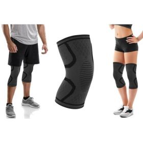 2-Pack Knee Compression Sleeve Support (Color: Black, size: S)