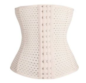 Corset Waist Trainer Bustiers Gothic Corsage Clothing (Size-Style: XL-1, Color: Beige)