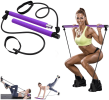 Yoga apparatus Pilates bar fitness exercise household female foot pedal thin weight puller elastic belt weight loss pull rope